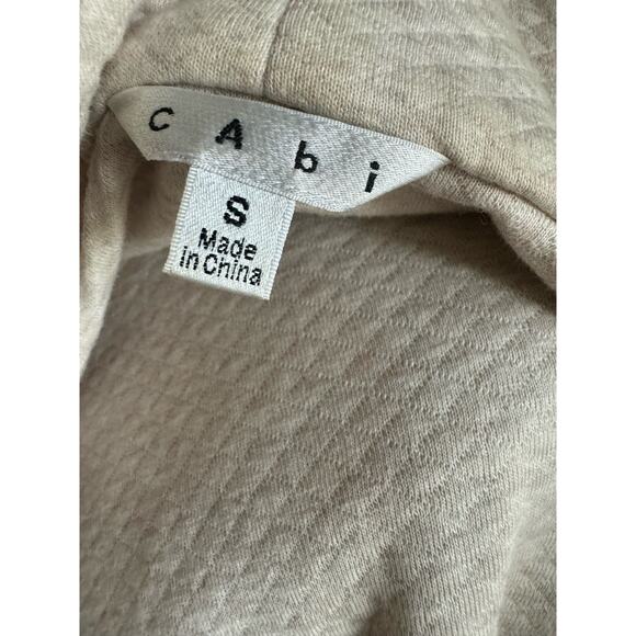 Cabi Womens Jacket Size Small Ryder Oatmeal Heather Moto Diamond Quilted Stylish - Picture 11 of 12